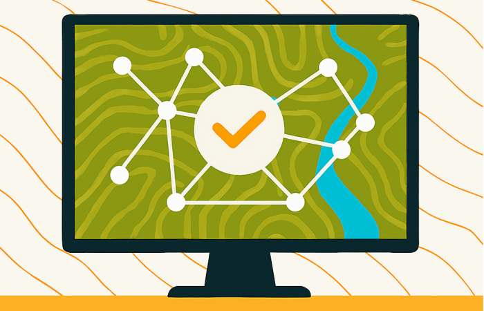 Illustration de la prestation CartoExpert sur l'acquisition, la structuration et la qualité des données géographiques : géoréférencement, vectorisation, harmonisation des SGBD, création d'IDS, ajustement géométrique et intégration d'imagerie et télédétection.