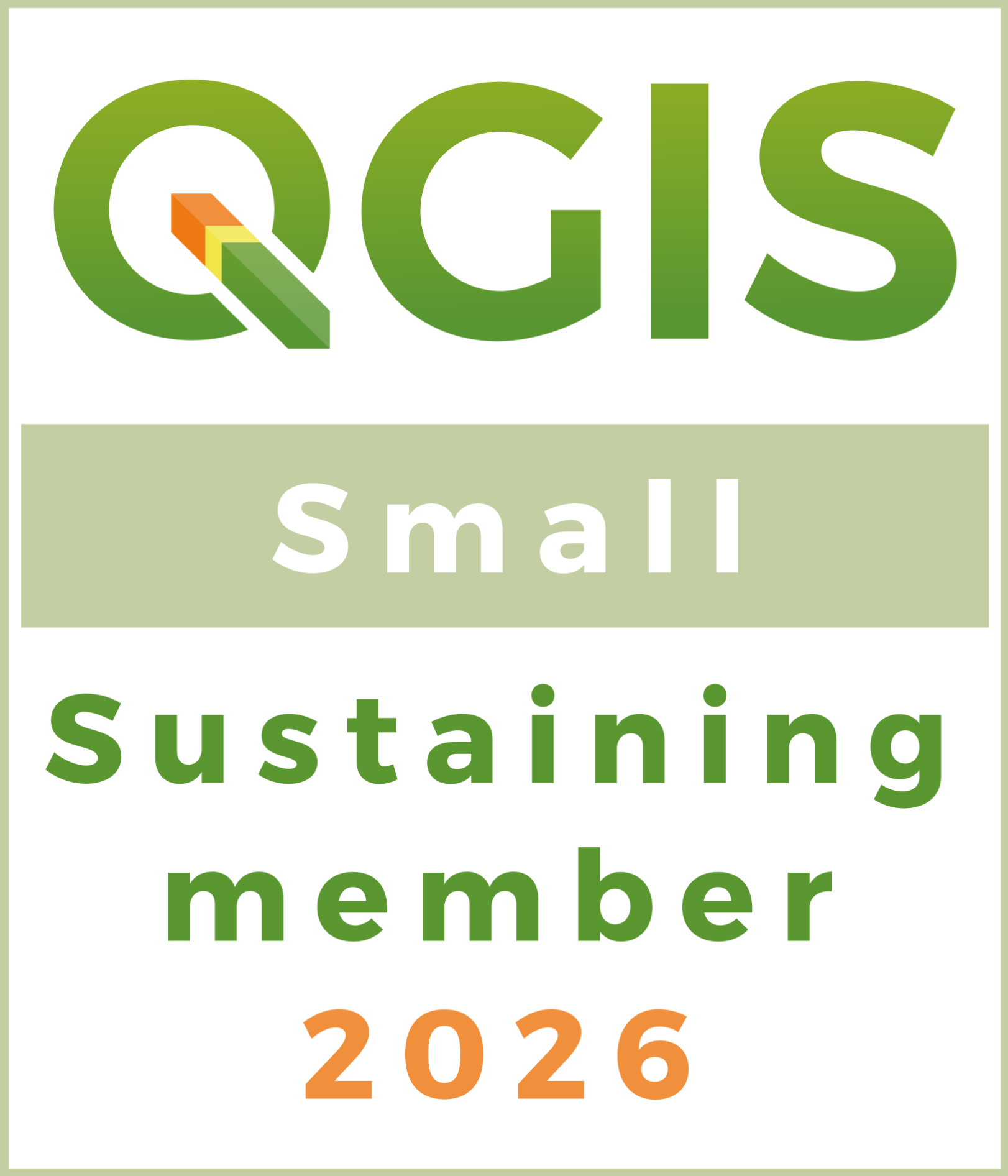Logo QGIS – soutien donateur logiciel SIG open source